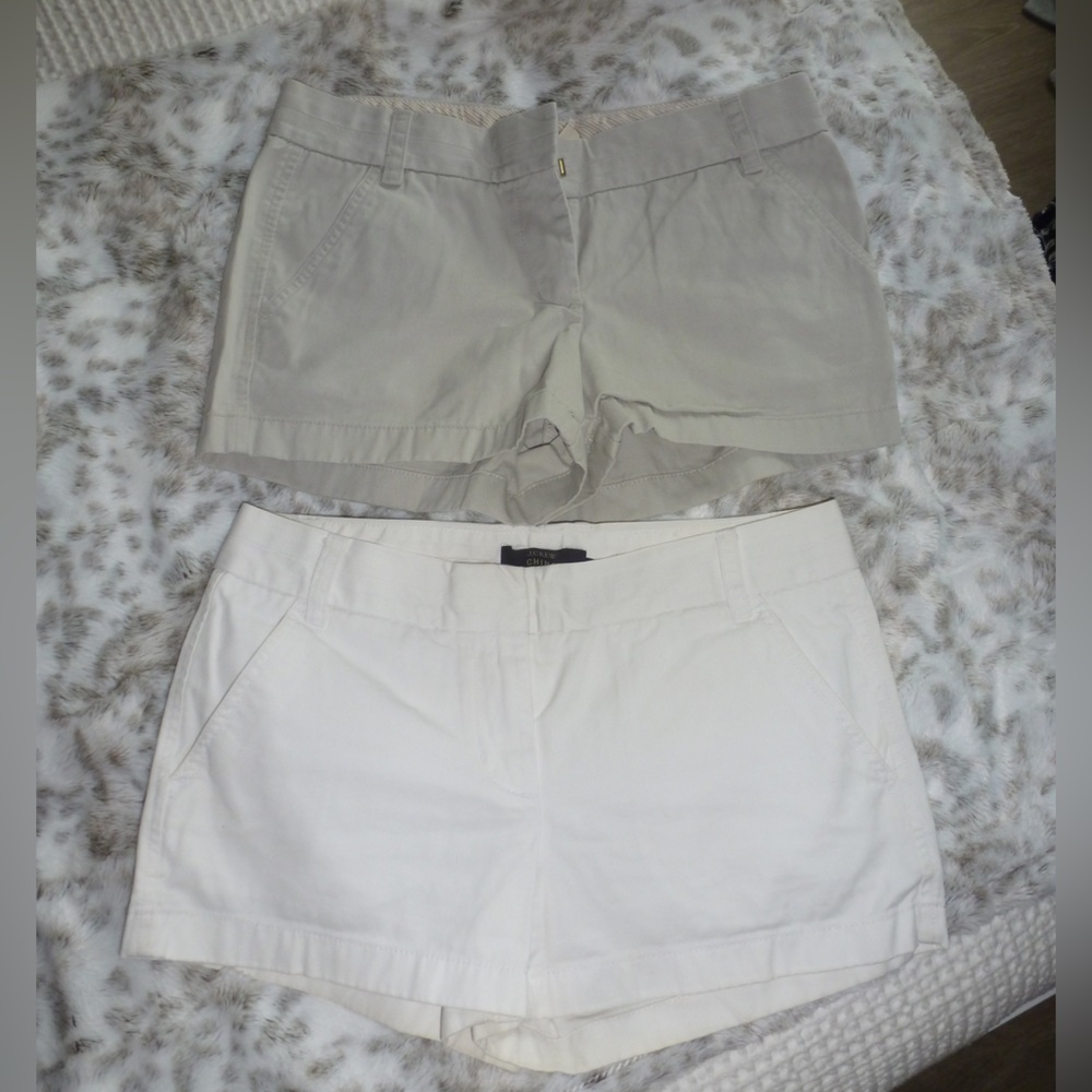 J. Crew Women's Beige and Off-White Cotton short